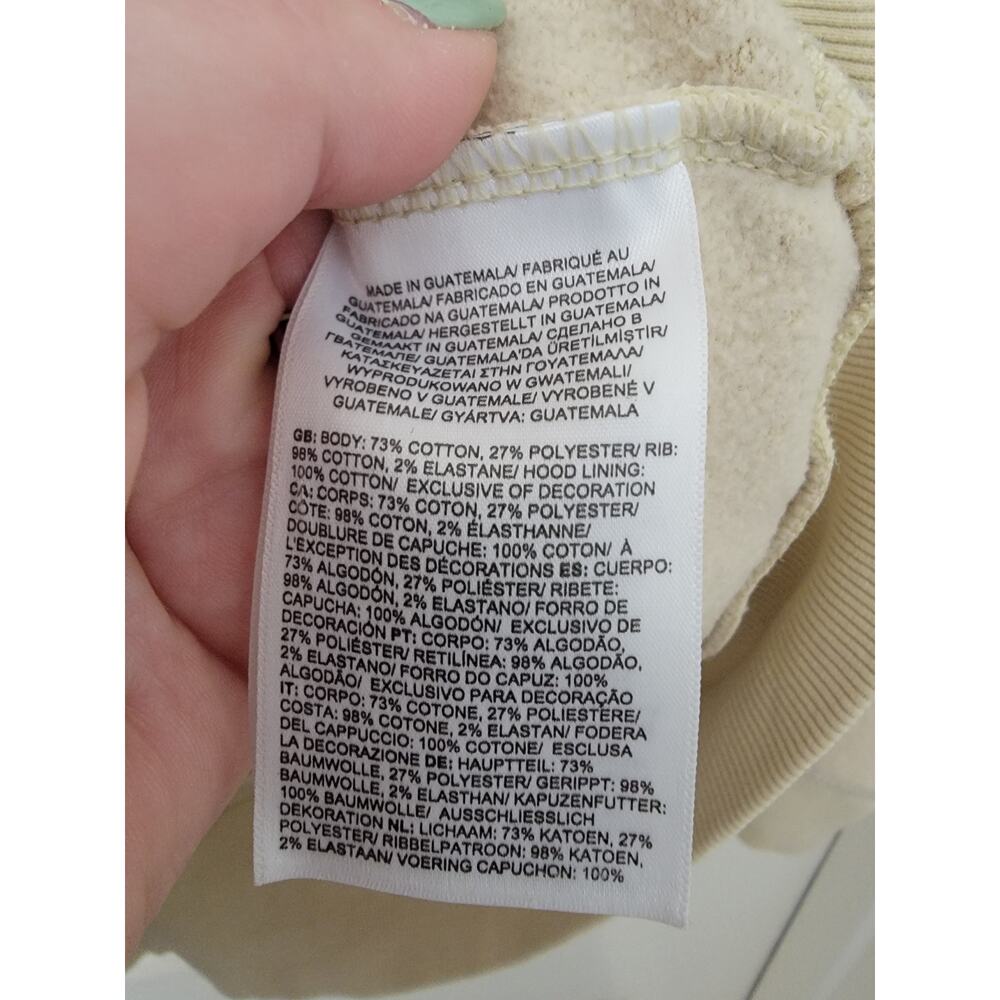 The North Face Men Size M Cream TNF Bear Pullover - Picture 6 of 7